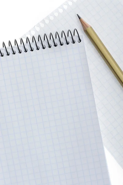 Notebook with pencil — Stock Photo, Image