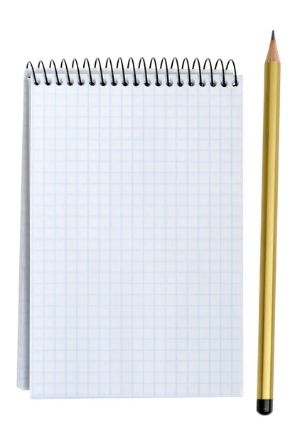 Notebook with pencil — Stock Photo, Image