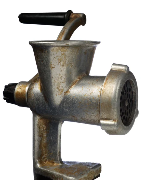 Old manual meat grinder — Stock Photo, Image