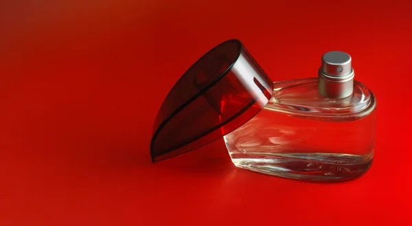 Frasco aberto perfume — Fotografia de Stock