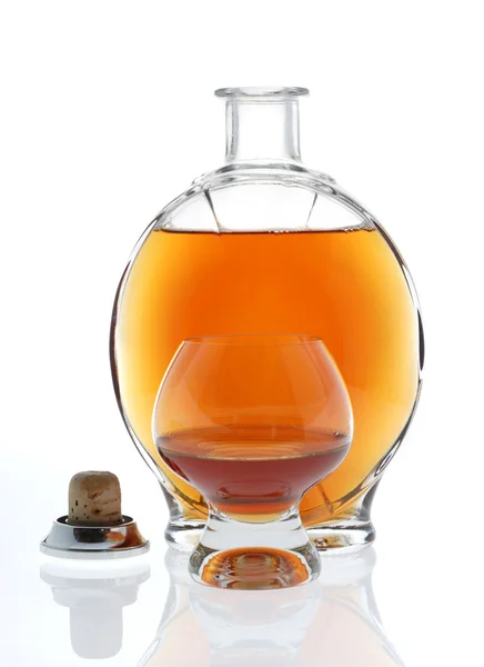 Offener Cognac — Stockfoto