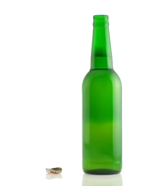 Offene Flasche Bier — Stockfoto