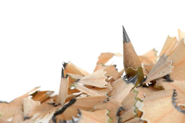 Pencil in an environment shavings — Stock Photo, Image