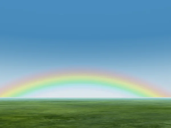 天上的彩虹 — 图库照片