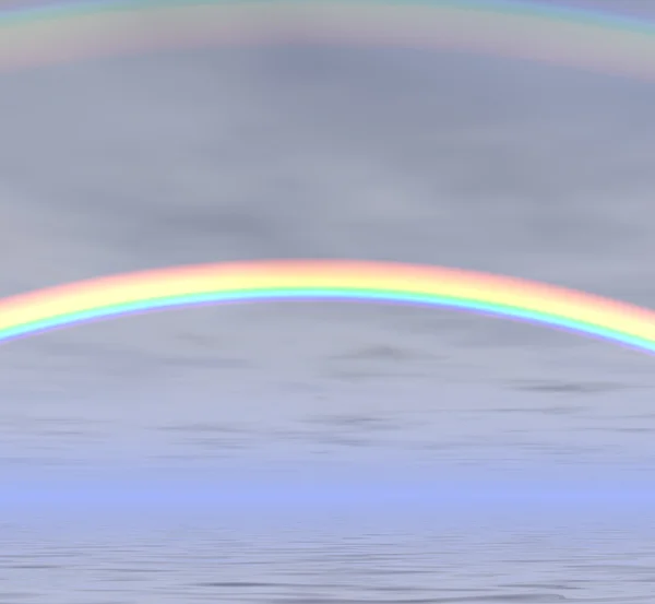 Rainbow in haze — Stock Photo, Image