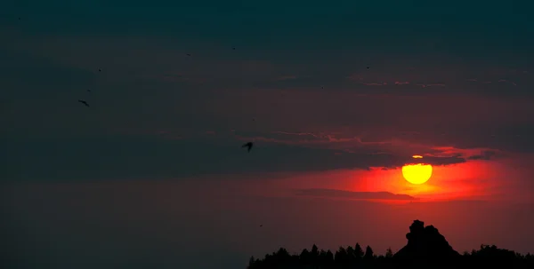 Pittoresk solnedgång — Stockfoto