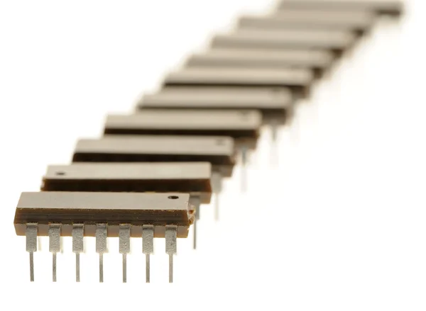 Selicone chip perspectief weergave — Stockfoto