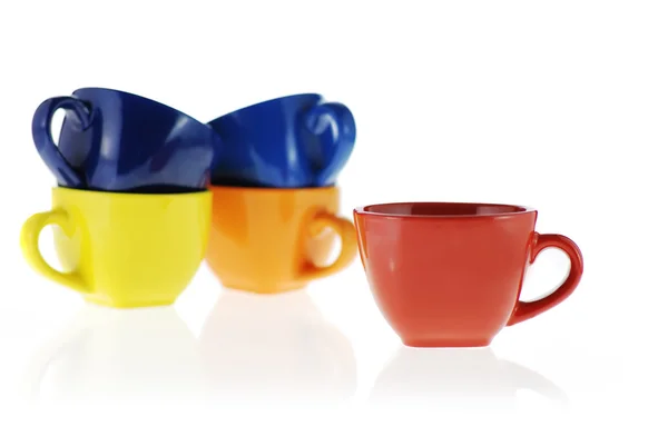 Set color cups — Stock Photo, Image