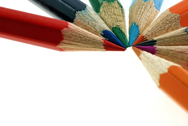 Definir lápis de cor — Fotografia de Stock