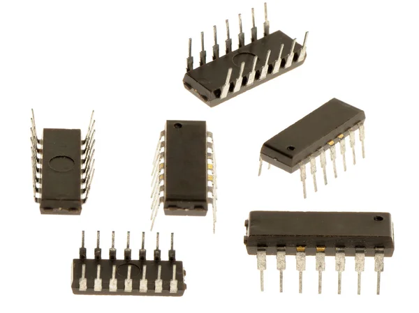 Definir chip de silicone antigo — Fotografia de Stock