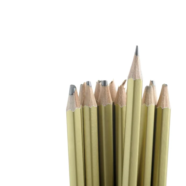 संपूर्ण आणि तुटलेली पेन्सिल — स्टॉक फोटो, इमेज