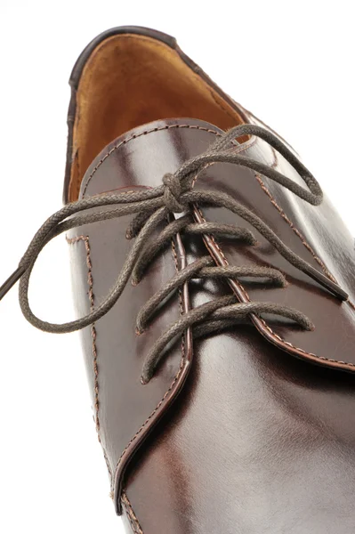 Man's shoes from a brown leather — Stock Photo, Image