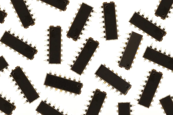 Conjunto de chips de silicone — Fotografia de Stock