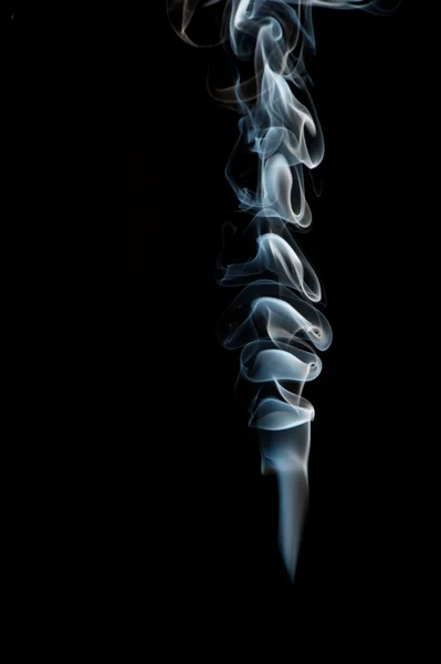 Kouř z černé pozadí — Stock fotografie