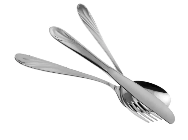 Cuillère, fourchette, couteau — Photo