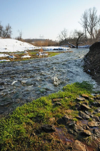Rzeka wiosna — Zdjęcie stockowe