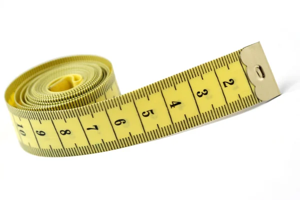 Fita métrica de alfaiate isolada — Fotografia de Stock