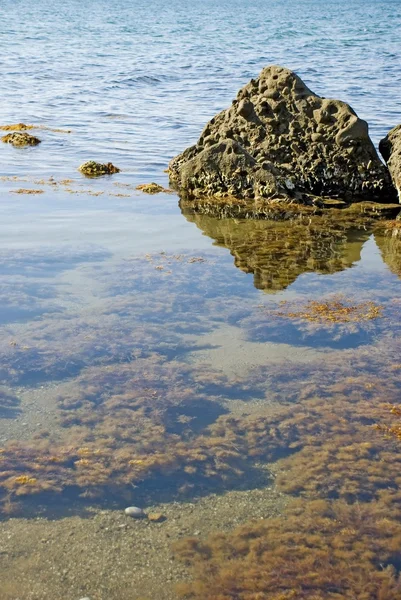 Большой камень в океане — стоковое фото