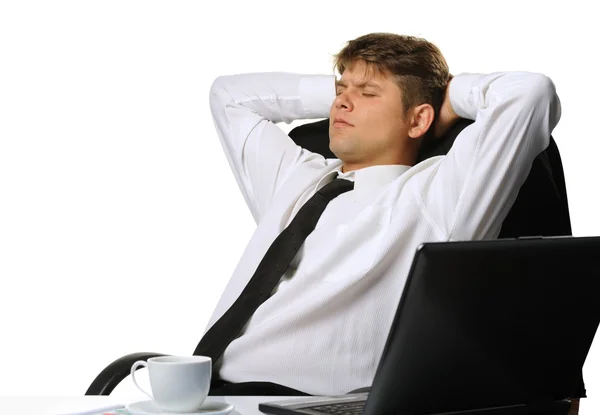 The relaxed businessman — Stock Photo, Image