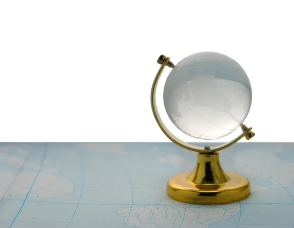 The globe and map — Stock Photo, Image