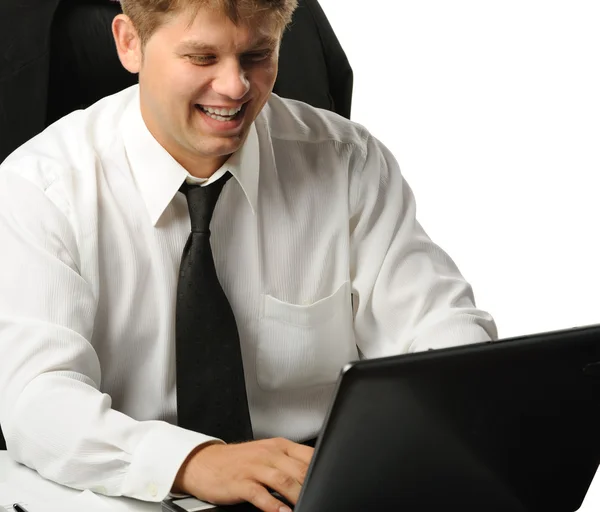 The young businessman on a workplace — Stock Photo, Image