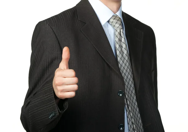 Una foto di una mano che fa un gesto da pollice in su — Foto Stock