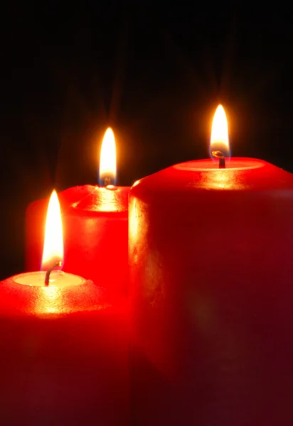 Three candle — Stock Photo, Image