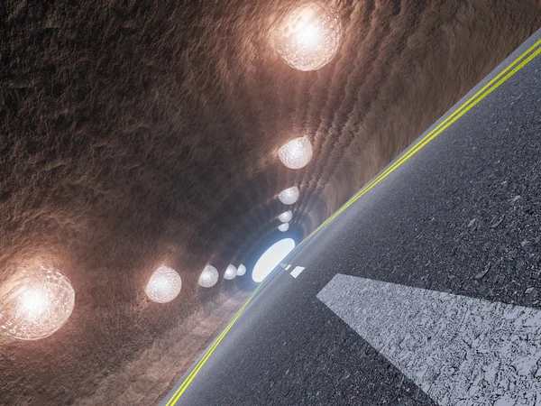 Tunnel et asphalte — Photo