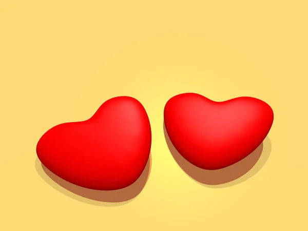 3D srdce — Stock fotografie
