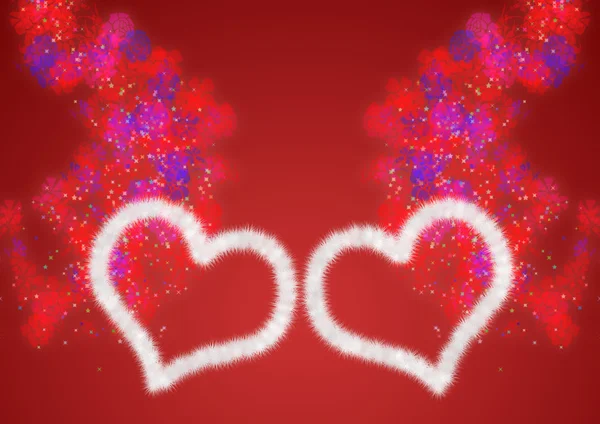 Two heart background — Stock Photo, Image