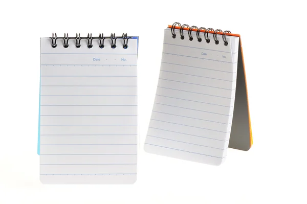 Two notebook standing isolated — Stock Photo, Image