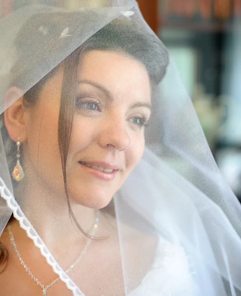 De bruid op een gazon — Stockfoto