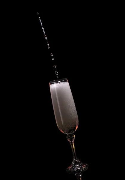 Weinglas und Champagner — Stockfoto
