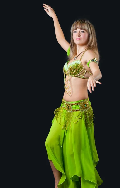 De vrouw in het Oosten dansen pak — Stockfoto