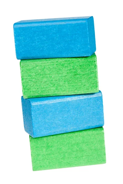 Colour wooden cubes — Stock Photo, Image
