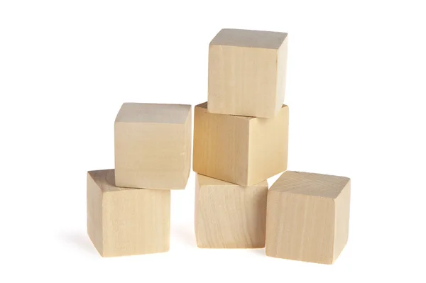 Construcción de cubos de madera — Foto de Stock