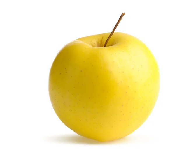 Зрелое жёлтое яблоко — стоковое фото