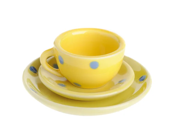 Gele cupsSarı su bardağı — Stok fotoğraf