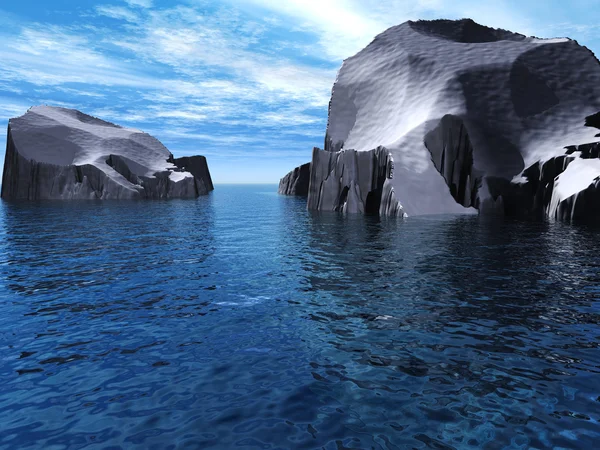 Dos iceberg — Foto de Stock