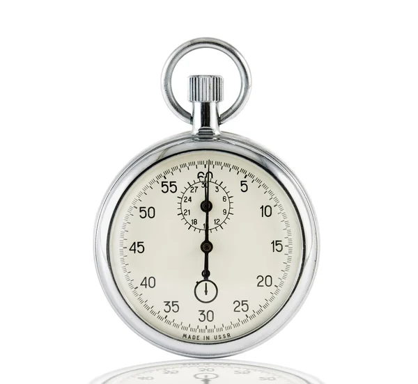 Stopwatch with reflection — Stock Photo, Image