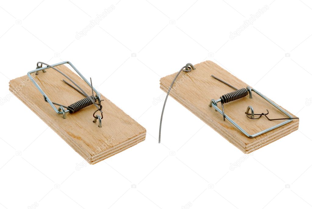 Wooden Mouse Trap Stock Illustration 356870927