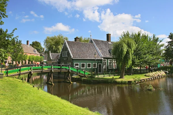 Zaanse schans - kis holland vilage. — Stock Fotó