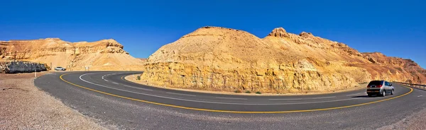 Панорамный вид на пустыню Арава . — стоковое фото