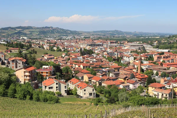 Miasta alba w Piemoncie, północnych Włoszech. — Zdjęcie stockowe