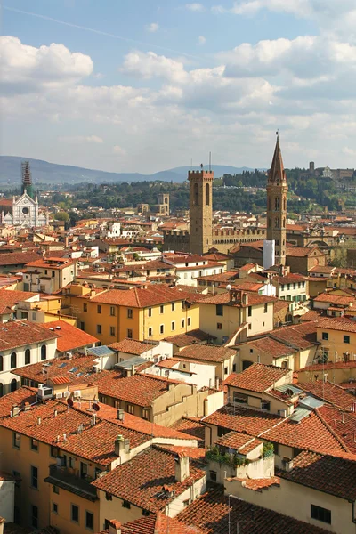 Widok z lotu ptaka w Florencja, Włochy. — Zdjęcie stockowe