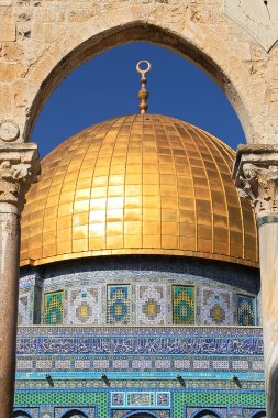 Dome on the Rock Mosque. clipart