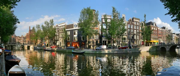 Πανοραμική θέα στην πόλη του Άμστερνταμ. — Φωτογραφία Αρχείου