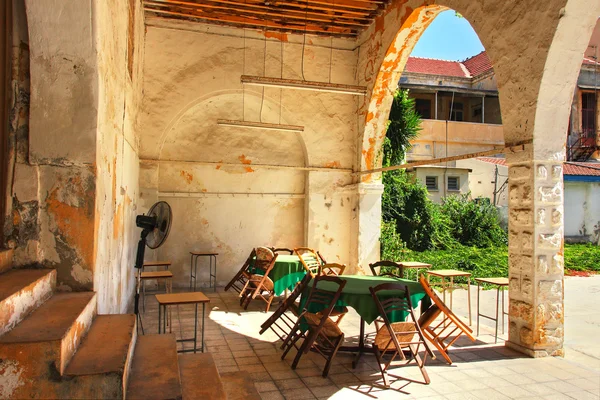 stock image Larnaca old backyard.