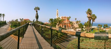 Panoramic view of Yafo. clipart