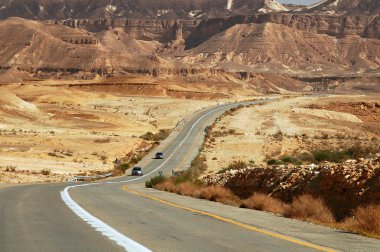 Highway in the desert. clipart